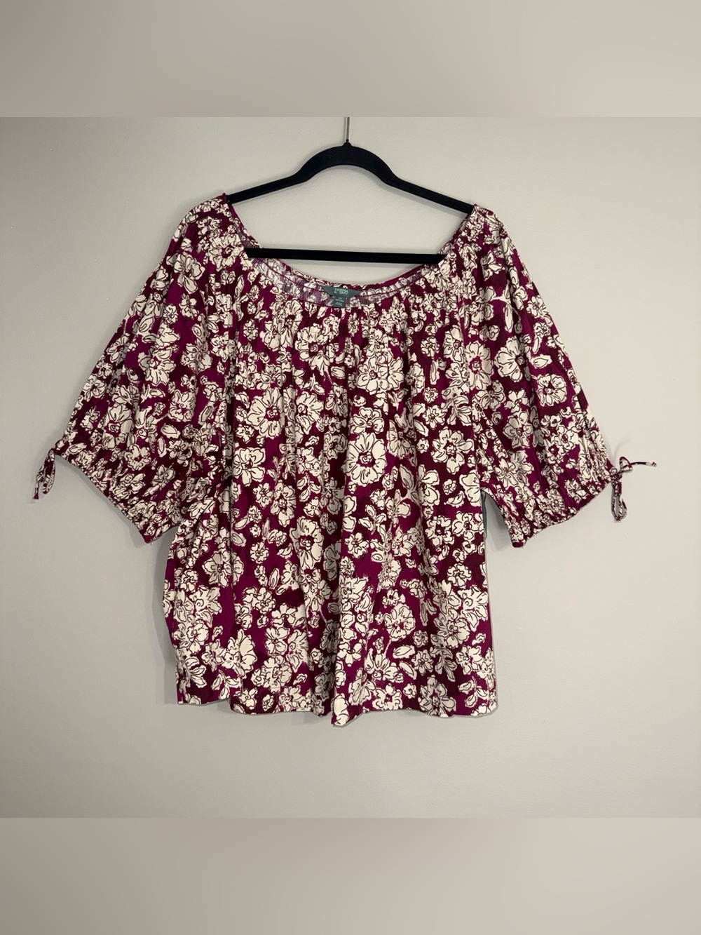 Terra & sky women’s floral top plus size 4X ✨